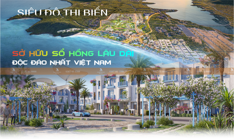 Nhà phố biển sông Town Caraworld Cam Ranh