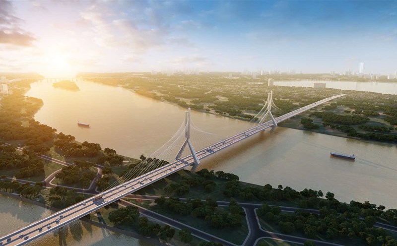 Khởi công cầu Tứ Liên tăng trưởng kinh tế Thủ Đô