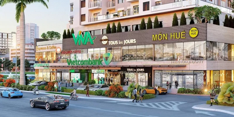 Shophouse chân đế với những lợi ích đem lại cho nhà đầu tư