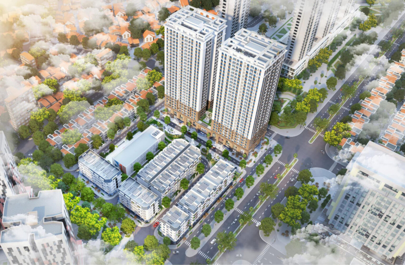 Tổng quan phối cảnh dự án The Charm An Hưng