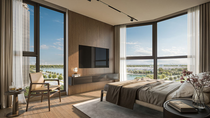 Thiết kế phòng ngủ tòa Mayfair phân khu The Cosmopolitan